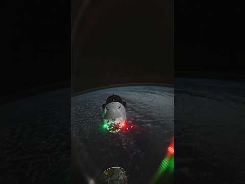 ISS View of SpaceX Crew 10 Dragon Docking