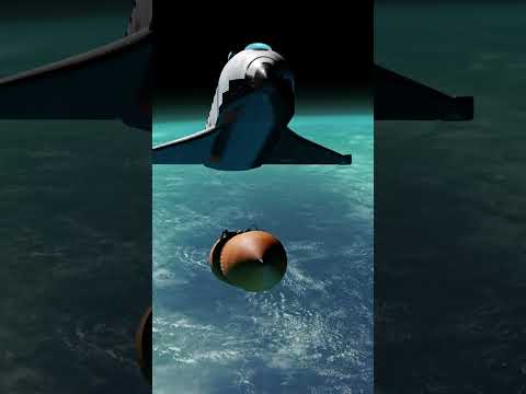 Saturn Shuttle External Tank Separation